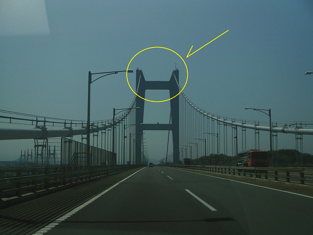 下津井瀬戸大橋塔頂部